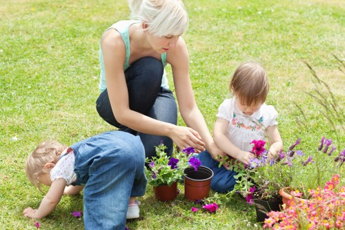Garden tools and irrigation system in Golders Green garden